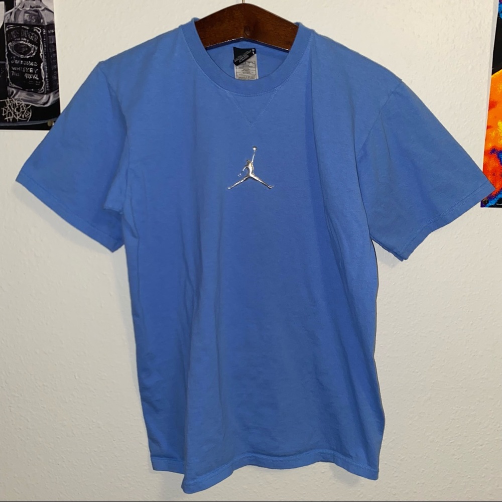 Air Jordan Light Blue / Silver T-shirt Men